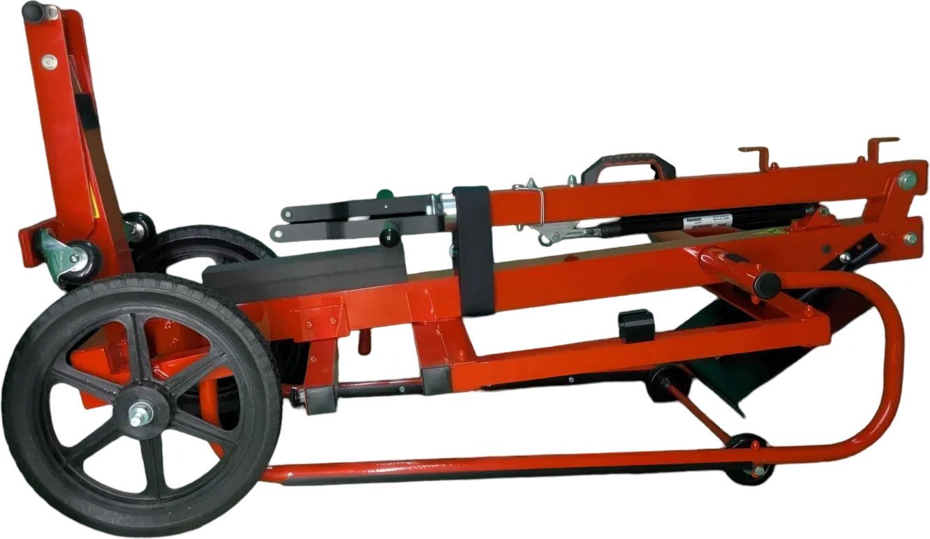 RM14C cart folded flat for transport